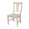 International Concepts Set of Two Panel Back Chairs, Unfinished, PK2 C-110P - alternate 1